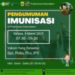 JADWAL IMUNISASI SETIAP HARI SELASA